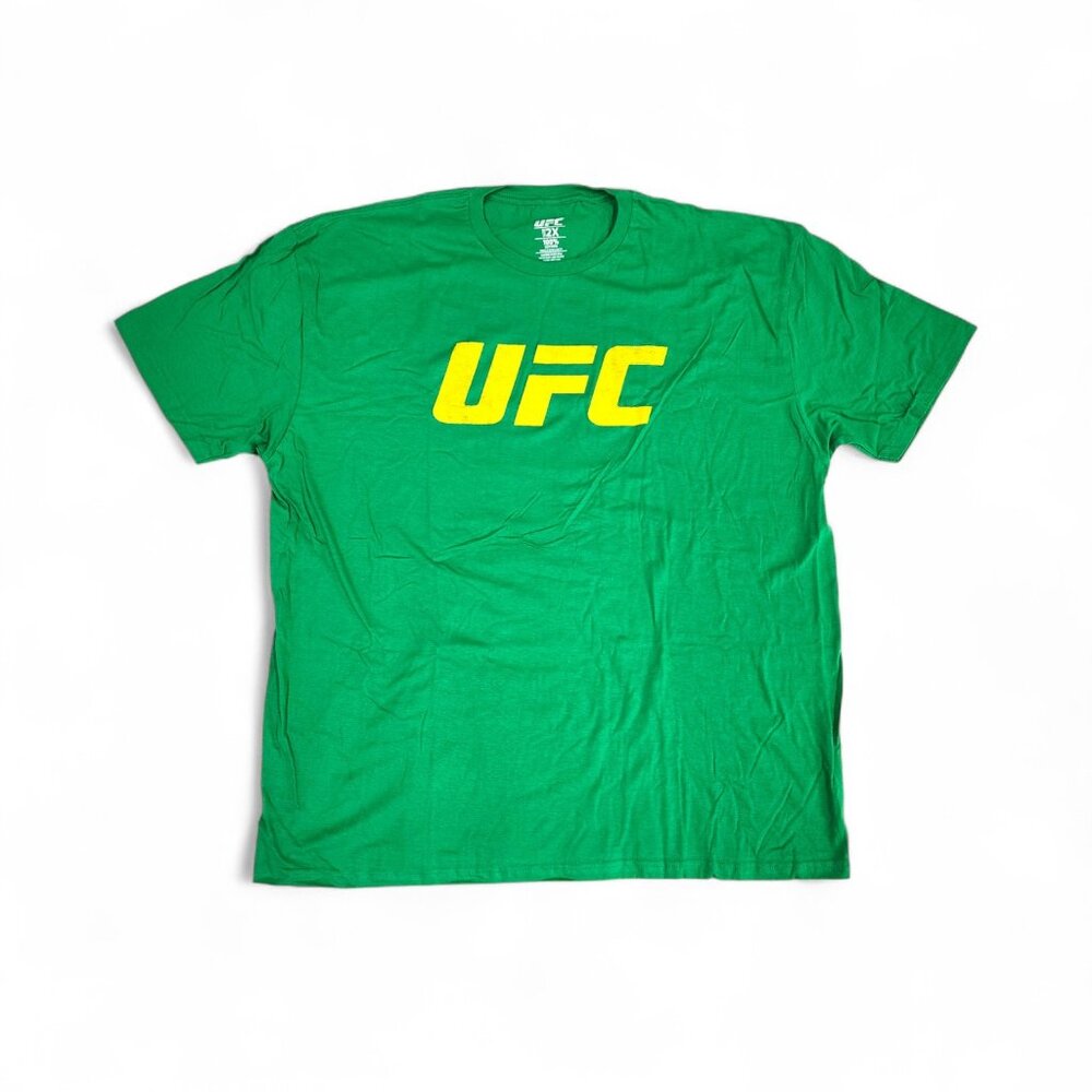 UFC Short Sleeve Green Cotton Men’s T-Shirt Size 2XL - New